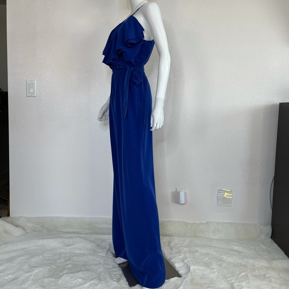 Laundry S blue jumpsuit ruffle wide leg jumpsuit - Picture 6 of 14